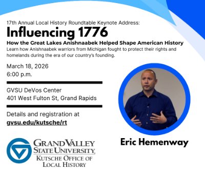 CANCELED - 17th RT Keynote Address - Influencing 1776: How the Great Lakes Anishnaabek Helped Shape American History